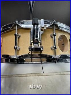 TJS Maple Passion Custom Drums Snare Wood Brown Versatile Sound Chrome Hardware