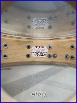 TJS Maple Passion Custom Drums Snare Wood Brown Versatile Sound Chrome Hardware