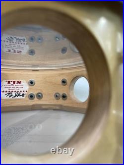 TJS Maple Passion Custom Drums Snare Wood Brown Versatile Sound Chrome Hardware