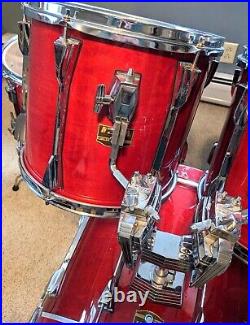 Tama Artstar II 4PC Drum Set in Cherry Wine lacquer. Thick Canadian Maple Shells