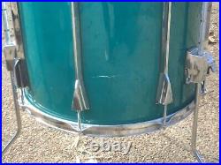 Tama Granstar Custom 4 PC Drum Set Rare Nile Blue Aquamarine 22 12, 13, 16