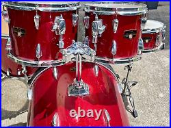 Tama Imperialstar 5pc Drum Set Red Sparkle Nice