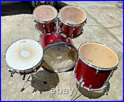 Tama Imperialstar 5pc Drum Set Red Sparkle Nice