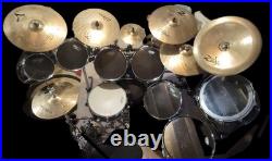 Tama Midnight Blue Rockstar Drumset with Rack system and Zildjian cymbals