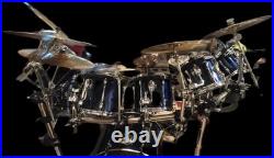 Tama Midnight Blue Rockstar Drumset with Rack system and Zildjian cymbals