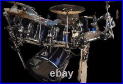 Tama Midnight Blue Rockstar Drumset with Rack system and Zildjian cymbals