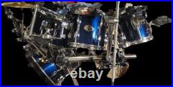 Tama Midnight Blue Rockstar Drumset with Rack system and Zildjian cymbals