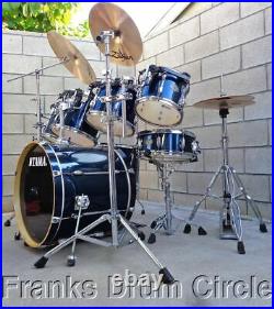 Tama Rockstar Blue 7pc Drum Set with Zildjian Cymbals & Hardware