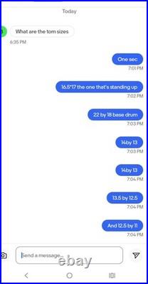 Tama Rockstar DX 5 DrumS, No Mold Or Mildew Taken Care Of See Pics For Quality