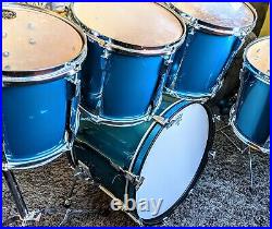 Tama Rockstar DX 6-Piece Drumset. Ocean Blue. Basswood Shells