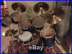 Tama Starclassic 7 piece drum set with Zildjian cymbals, hardware and throne