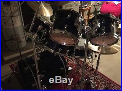 Tama Starclassic 7 piece drum set with Zildjian cymbals, hardware and throne