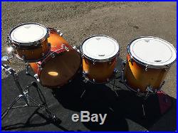 Tama Starclassic Maple 4 piece Drum set in Gold Sunburst Made in Japan
