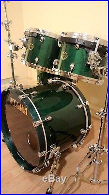Tama Starclassic Maple 4pc Drum Set. British Racing Green Lacquer