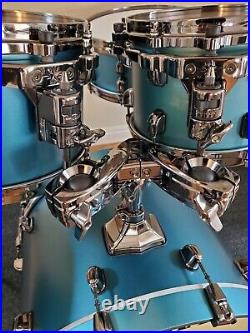 Tama Starclassic Maple 5pc Drum Set Flat Steel Blue Metallic Finish