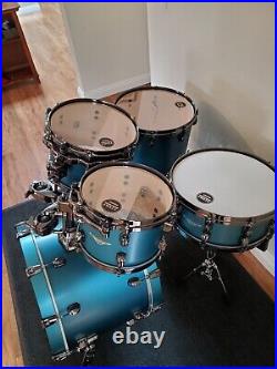 Tama Starclassic Maple 5pc Drum Set Flat Steel Blue Metallic Finish