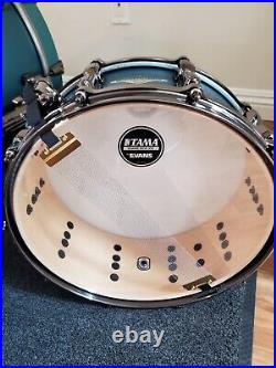 Tama Starclassic Maple 5pc Drum Set Flat Steel Blue Metallic Finish