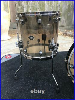 Tama Starclassic Mirage 2007 Black Ice 3pc Drum Set Kit OWNED by JASON BITTNER