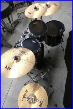 Tama Starclassic Walnut/Birch 4pc Drum Set with Hardware and Zildjian Cymbals