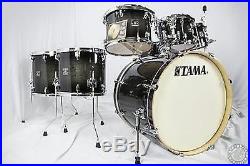Tama Superstar Classic Maple 7pc Drum Set Transparent Black Burst Demo Model