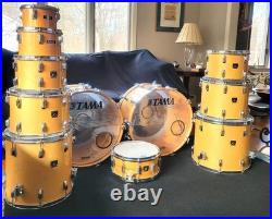 Tama Superstar MASSIVE 11pc Vintage 80's Drum Set Supermaple