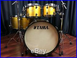 Tama drums sets Starclassic Bubinga Aztec Gold Metallic 5 piece kit used