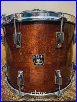 Tama superstar super mahogany 15 x 12 tom modified 80s japan
