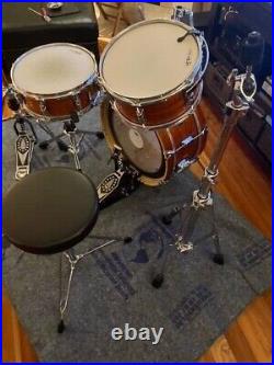 Taye Go Kit, 3 piece drum set with bags, all the hardware, excellent condition