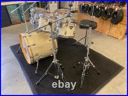 Taye Studio Maple Cracked Pearl Drum Set Taye Drum Set With Hardware + Seat