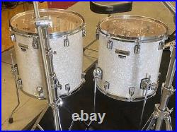 Taye Studio Maple Cracked Pearl Drum Set Taye Drum Set With Hardware + Seat