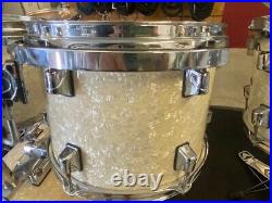 Taye Studio Maple Cracked Pearl Drum Set Taye Drum Set With Hardware + Seat