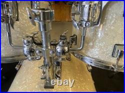 Taye Studio Maple Cracked Pearl Drum Set Taye Drum Set With Hardware + Seat