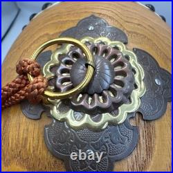 Traditional Japanese Small Drum with Drumsticks