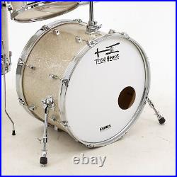 TreeHouse Custom Drums 4-piece Mahogany Drumset withSilver Glass Glitter Wrap