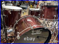 TreeHouse Custom Drums 4-piece Maple Drumset- Merlot Sparkle Rock