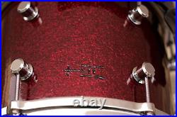 TreeHouse Custom Drums 4-piece Maple Drumset- Merlot Sparkle Rock