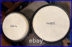 Tycoon Natural Bongos Set Wood Latin Percussion Drums