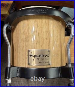 Tycoon Natural Bongos Set Wood Latin Percussion Drums