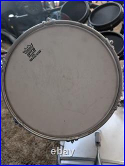USED Remo Quadura White Drum Set (See Description For Further Details)