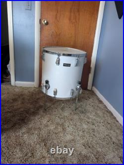 USED Remo Quadura White Drum Set (See Description For Further Details)