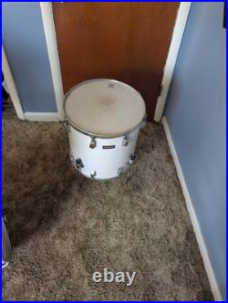 USED Remo Quadura White Drum Set (See Description For Further Details)