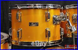 Used 1970's Pearl Fiberglass 4pc drum set