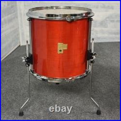 Used Arbiter 5pc Drum Set Cherry Wood Good