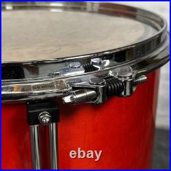 Used Arbiter 5pc Drum Set Cherry Wood Good