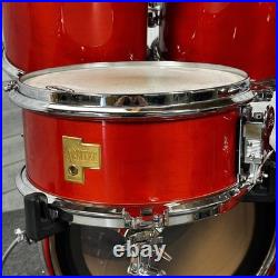 Used Arbiter 5pc Drum Set Cherry Wood Good
