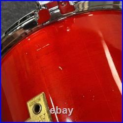 Used Arbiter 5pc Drum Set Cherry Wood Good