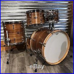 Used Craviotto Solid Walnut 4pc Drum Set