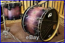 Used DW Collector's Series Exotic Maple Drum Set 18x26, 12x15, 13x16, 18x20