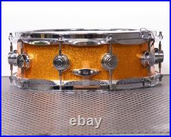 Used DW Collector's Series Maple Snare 5x14 Orange Sparkle