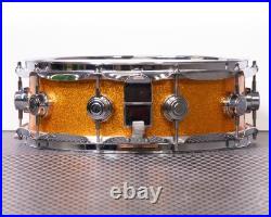 Used DW Collector's Series Maple Snare 5x14 Orange Sparkle
